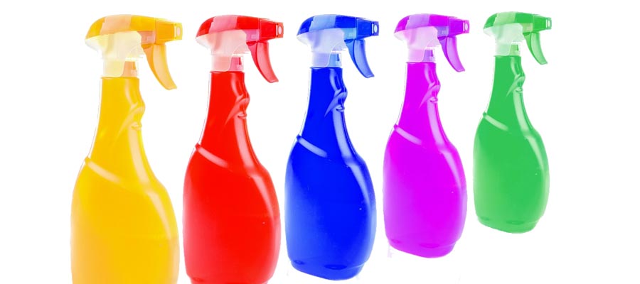 cleaning solutions can contain harsh chemicals